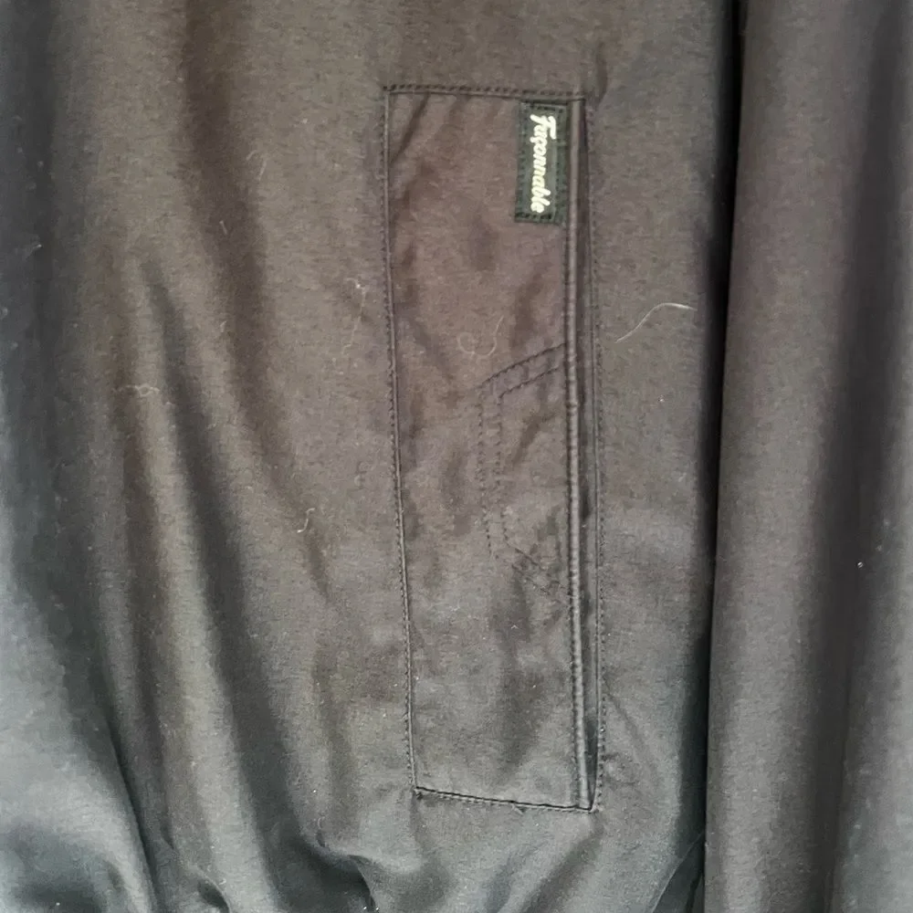 Faconnable Black Windbreaker Jacket